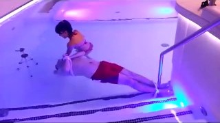 Femdom Dunking Underwater