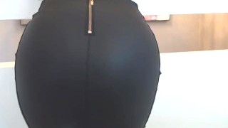 Tiffany Farting In Leather Skirt