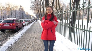 Skinny Girlfriend Selena With Glasses Fucked Passionately On The Bed