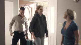 Group Sex On The Sofa With Swinger Wives Maya Kendrick And Dee Williams