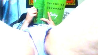 I Spy A Hairy Pussy PEE PEE Panties Thick Thigh PAWG Nympho Reading Poetry Books Like A Horny Slut