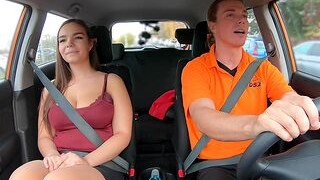 Back Seat Sex With The Driving Instructor On Her First Day