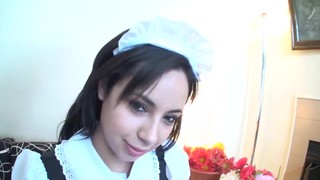 Sexy Latina Maid Takes Creampie From Asian Guy