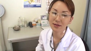 Kinky Japanese Nurse Drop Her Uniform While Riding A Large Dick