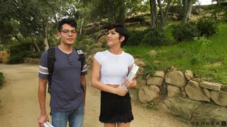 Stunning Tanned Ladyboy Daisy Taylor Pounds Dude's Asshole Missionary Hard