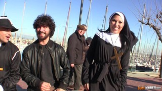 Slutty Nun Sucks Dick And Gets Cum In Mouth After A Hardcore Fuck