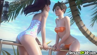 Nasty Sluts With Nice Set Of Tits And Beautiful Ass Enjoy Lesbian Act And Doggystyle Sex