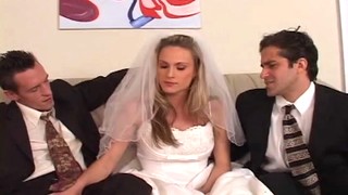 Beautiful Bride Cuckolds Her Loser Husband On Their Wedding Day