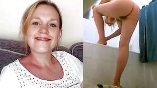 Sexy UK MILF Carrie Strips Naked