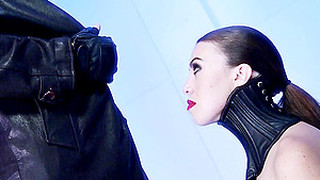 Gorgeous Goth Babe Enjoys Her Time With Two Rock-solid Boners