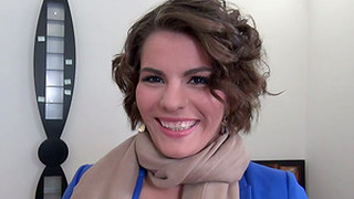 Short-haired Brunette With Big Boobs Gets Ass Fucked