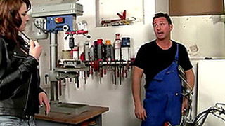 Brunette With Big Ass In Jeans Smashed Hardcore Missionary