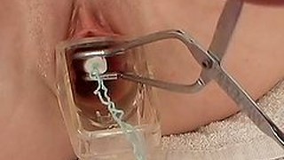 Dawn Demonstrates The Depths Of Her Vagina And Blows