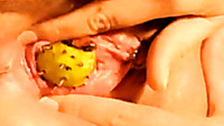 You Love Fruits?Her Pussy Does, And It Is Cool