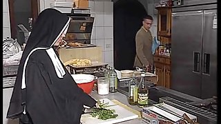 German Nun Assfucked In Kitchen