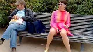 Sweet Babe Is Posing Naked On The Street