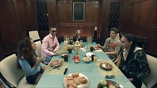 Group Of Sexy Young Singles Have A Rooftop Swingers