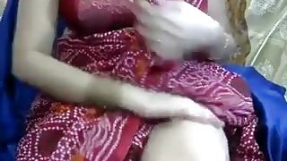 Lady Dance With Saree