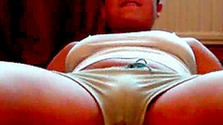 Lewd Chick Shows Her Cameltoe And Fingers Her Snatch