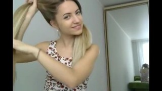 Fantastic Blonde Hairstyle And Hairplay  Long Hair  Hair