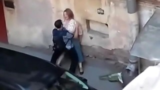 Spying A Fat Girl Get Fucked From Balcony