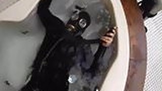 Underwater In Gas Mask