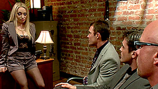 Blonde Mistress Fucks Slaved With Her New Strapon