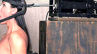 Babe On A Sybian Machine Fucked Hard In Her Warm Mouth