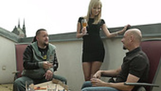Czech Blonde Angel Gets Intimate With Horny Fellow Of Her Step Daddy
