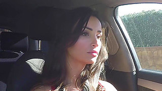 Gorgeous Brunette Spreads Her Legs For A Shag In A Car