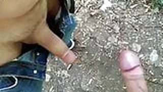 Cumshots In The Park Again