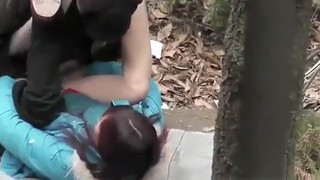 Fuck In Korean Park Voyeur (3)