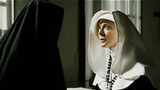 Sinful Nun Nina Hartley Is Licking Tasty Pussy Of One Sweet Looking Babe