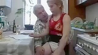Grandpa Loves Fucking Her Tight Hairy College Girl Cunt !