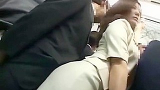 Jap Milf Stripped On Train
